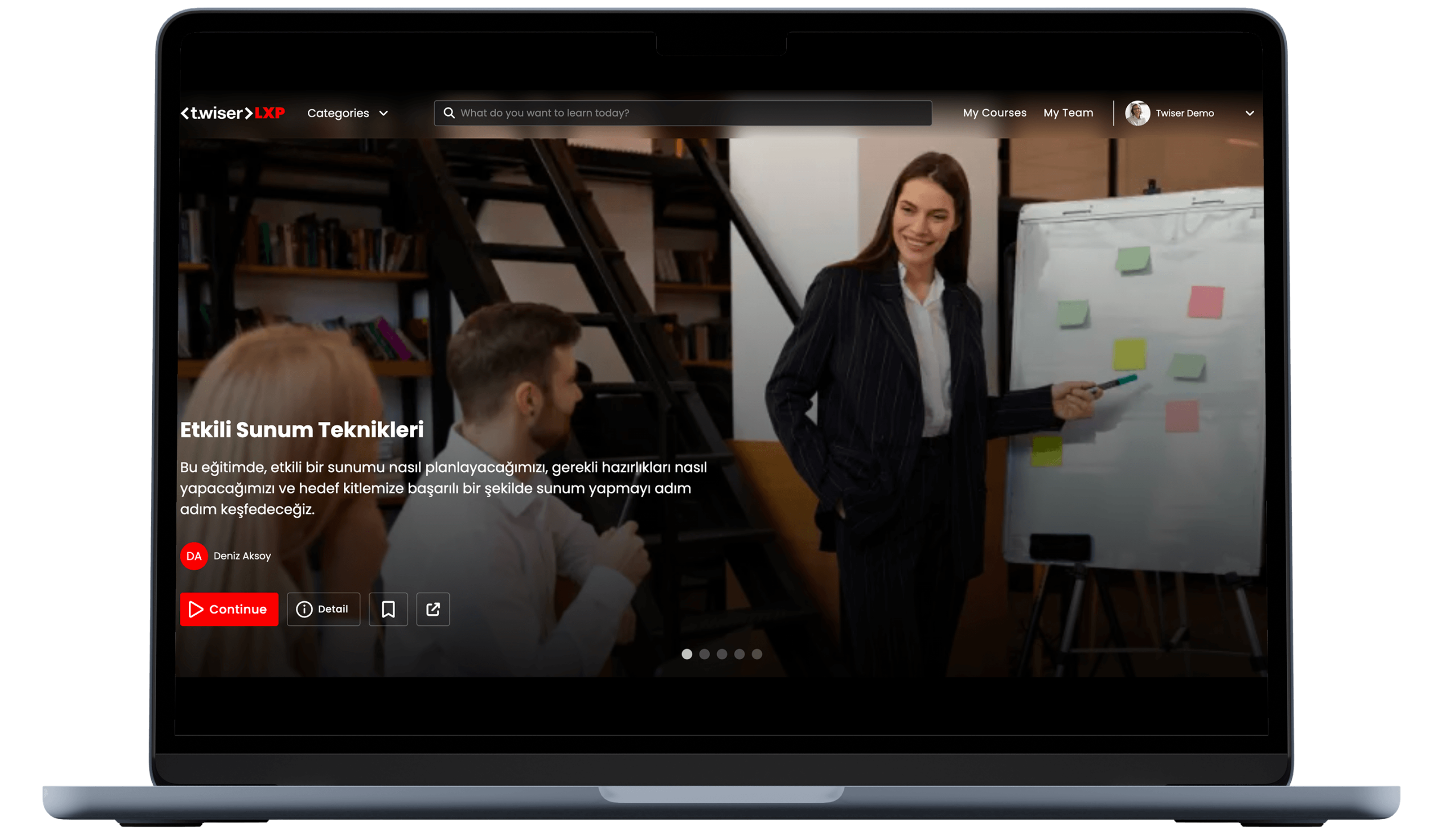 Learning & Development Screen